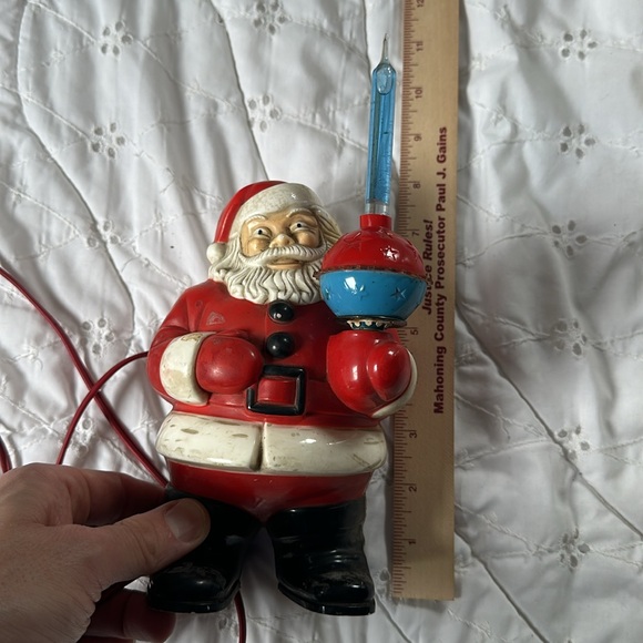Vintage 1940's Royal Electric Christmas Santa Claus Holding C-7 Bubble Light. - Picture 7 of 16